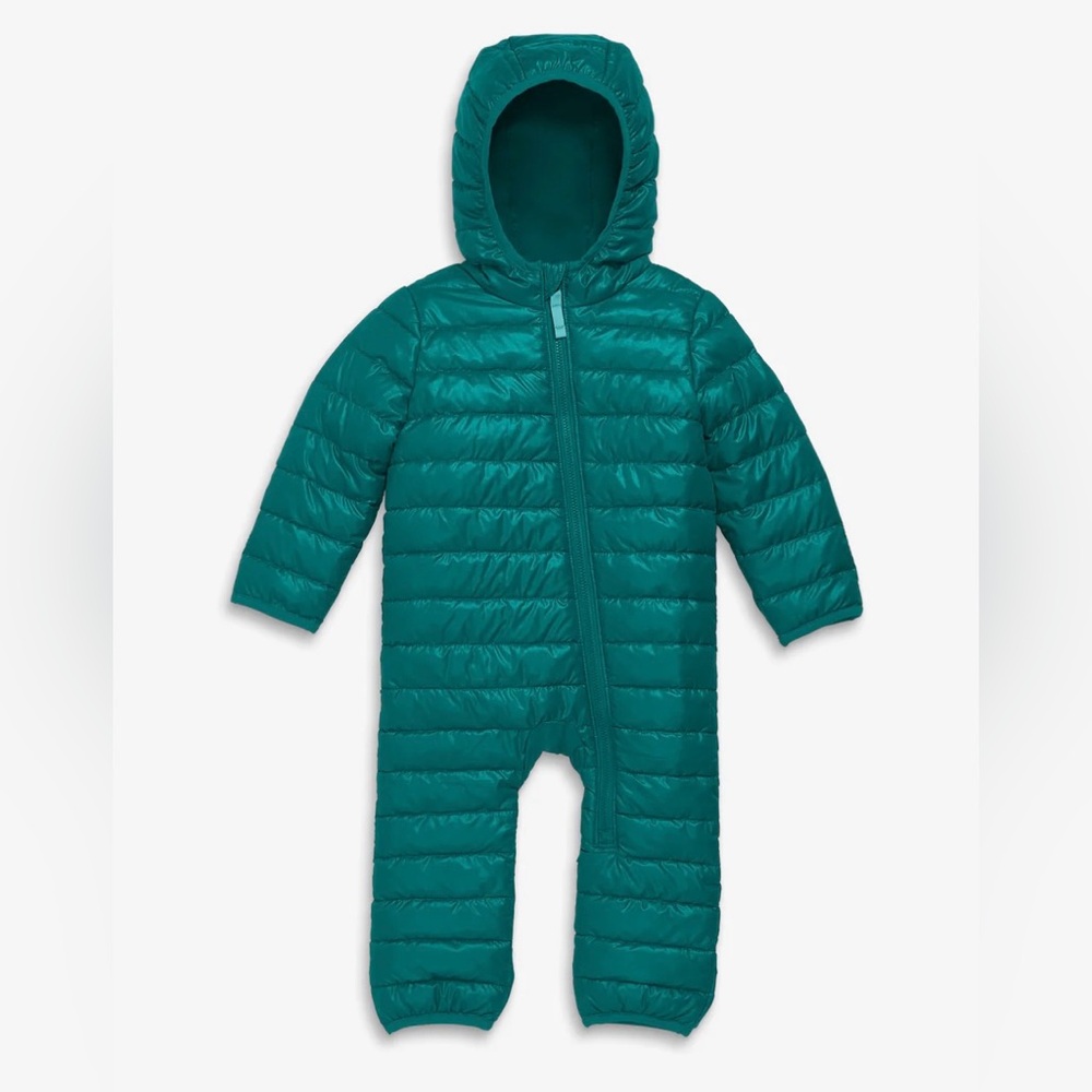 Primary Lightweight Puffer Suit in Spruce
